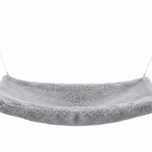 Window Mounted Plush Cat Hammock Bed with Suction Cup Support for Indoor Use